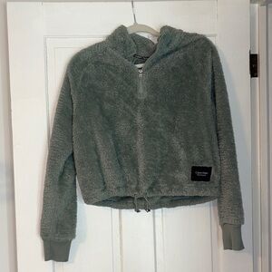 Calvin Klein Cropped Fleece Jacket - Green
